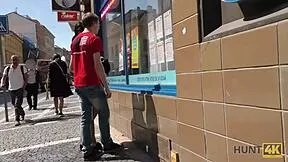 Hunt4k catches young 18+ chick riding stranger's dick right by her cuckold boyfriend