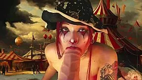 harley queen i'm stretchin' my cheeks with giant dildo... u see where scars from??