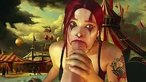 harley queen i'm stretchin' my cheeks with giant dildo... u see where scars from??