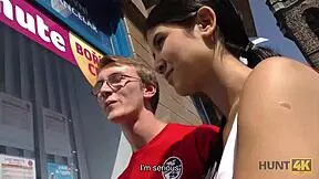 Hunt4k catches young 18+ chick riding stranger's dick right by her cuckold boyfriend