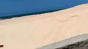 damn risky beach sex in fortaleza with this sexy brazilian tattooed teen