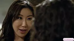 Wanna see latina facesit and finger her asian girlfriend's wet slit?