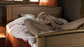 blonde delphine fingers tight pussy pinches small tits solo tease