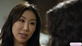 Wanna see latina facesit and finger her asian girlfriend's wet slit?