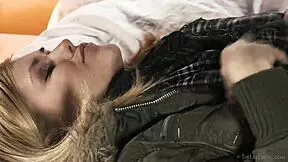 blonde delphine fingers tight pussy pinches small tits solo tease