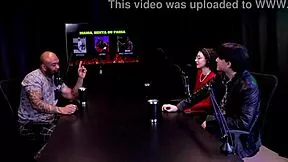 She Flaunts Sheer Red Lingerie Then Reveals Whose Tits She Bounces On Before Wild Ride Action?