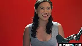 Kimmy Kimm Korean Teen Fingers Hairy Pussy to Explosive Orgasm