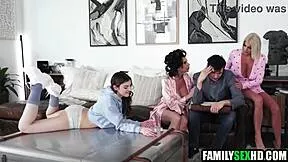 Ever wonder about stepsis stepmom and stepgranny in wild foursome sex?
