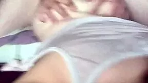 Fucked that hot 18-year-old beauty behind garages then hard on the bed