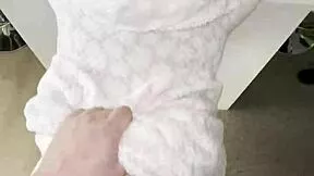 Step Son Slams Big Dick In Kitchen After Husband Leaves Fucks Mommy Hard