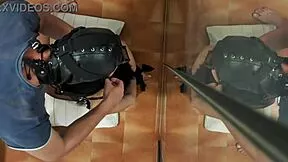 preview shows bound milf in lingerie taking deep oral to throat finish