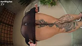 Beautiful slave chokes on deepthroat cock gagging through ass to mouth rimjobs extreme domination slapping cum swallowing and piss