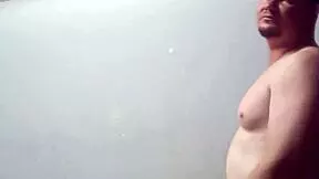 so this bodybuilder dude with huge arms pounds his stepmom's tight pussy and creampies her daily