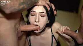 Britney dutch chokes on huge cocks in nonstop facefuck orgy