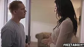 Reagan Foxx Burns with Urge for Young Big Cock