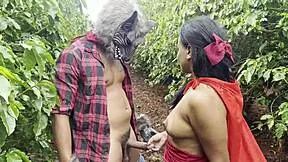 lobo mau spots little red riding hood lost in forest and devours her pussy wildly