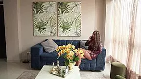 stepson catches busty latina stepmom cheating and shakes her big ass