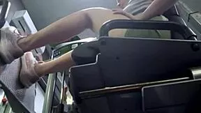 i finger my horny pussy in gym till i squirt hard
