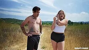 Blonde cheater craves rough anal action in this reality kings scene with deepthroat and cumshot finish