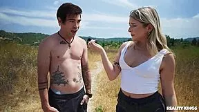 Blonde cheater craves rough anal action in this reality kings scene with deepthroat and cumshot finish