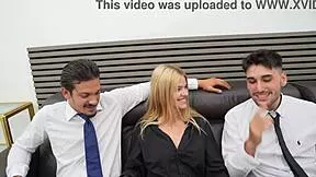 mi hermanastra's pussy squirts as we both fuck her doggystyle missionary!
