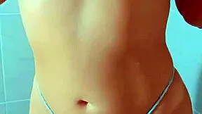 ever wonder what happens when a sensual latina babe slips a vibrator into her wet shower play?