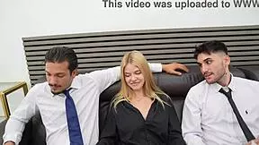 mi hermanastra's pussy squirts as we both fuck her doggystyle missionary!