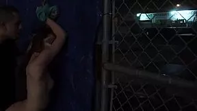 Hd teen endures extreme outdoor anal gangbang machine bondage