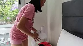 extra hour cleaning latina rides cock hard creampie pussy 😈