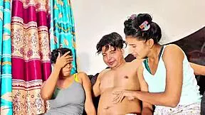 bff threesome stretches uttaran20's tight pussy with rough fisting and squirting anal