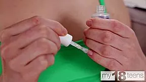 wanna watch beautiful petite teen 18+ dildo her tight pussy??