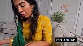 Indian Stepdaughter Deepthroats Stepdad's Cock in Hardcore POV Fuck