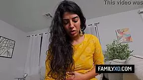Indian Stepdaughter Deepthroats Stepdad's Cock in Hardcore POV Fuck