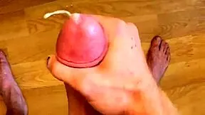 dare you to stroke my huge throbbing cock till explosive cumshot edging