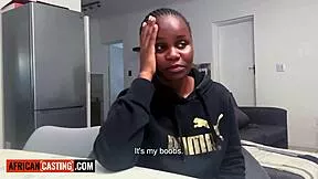 Ever wonder how a big tits black teen's tight pussy takes that producer's huge cock so deep?