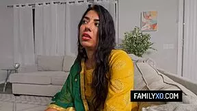 Indian Stepdaughter Deepthroats Stepdad's Cock in Hardcore POV Fuck