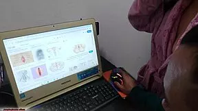 Milf Stepmom Jerks and Fucks in Natural Tits Anatomy Lesson