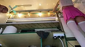 super hot 18yo euro babe strips panties off for quick sex cash deal on camera