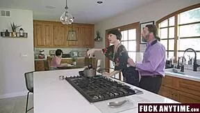 stepdaddy pounds his wife and stepdaughter anytime he wants in hot threesome