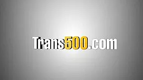 Tranny pounds guy's ass with monster cock before anal creampie and blowjob finish