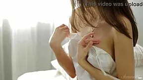 what's belinda hiding with her wet morning teen orgasm?