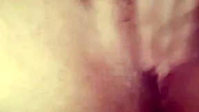 Fat old nerd's small foreskin cock compilation spurts while young girlfriend masturbates her tight pussy and perky tits