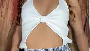 INNOCENT MINISKIRT GIRL FINGERS PUSSY SO HARD!