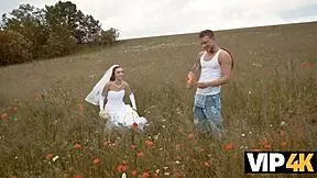vip4k urban cock meets rural bride in cheating outdoor fuck