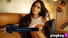 petite latina milf sarah mollica strips clothes rips softcore poses with small natural tits naked