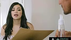 Watch cute 18yo Savannah Sixx ride stepdad in steamy Nuru massage.