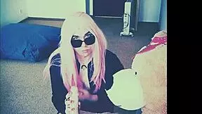 veronica's solo ass shaking fetish play with dildo and feet is my daily trans fix