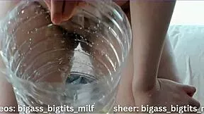 Curvy Colombian milf spreads juicy big pussy lips and clit for wet solo masturbation tease