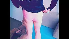 veronica's solo ass shaking fetish play with dildo and feet is my daily trans fix