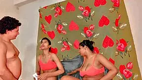 uttaran20 jumps in for rough threesome assfucking and big cock pounding with this hot couple